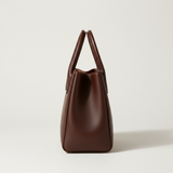 Scandinavian Mini Tote in Dark Cedar Chestnut – Side Angle