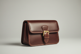 Vintage Mini Flap Bag in Espresso Mocha, side angle view