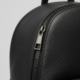 Eclipse Noir Carbon — Leather & Zipper Close-up