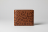 Premium Leather Wallet in Animal print, front view