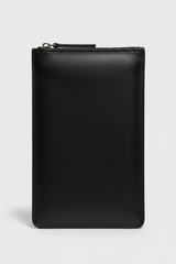 Elite Office Carry Pochette in Jetstone Black Refined Office Leather – Leather & Zipper Detail