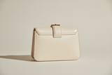 Vintage Mini Flap Bag in Cream Pearl, back view