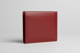 Minimal Card Wallet in Red, side angle view