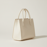 Scandinavian Mini Tote in Nordic Snow Cream – Side Angle