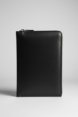 Elite Leather Document Holder in Titan Black Refined Smooth Leather – Front View