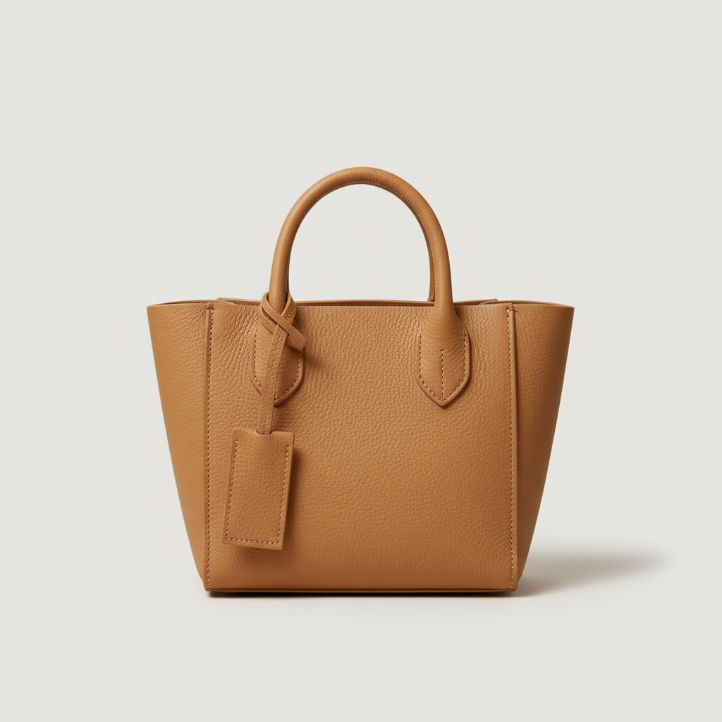 Scandinavian Mini Tote in Sandstone Drift Beige – Front View