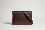 Soft Matte Shoulder Bag in Deep Walnut, back view