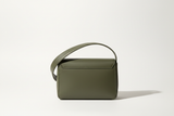 Modern Everyday Shoulder Bag in Matte Olive, back view