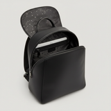 Premium Leather Women's Backpack - Galaxy Matte Black Interior