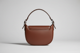 Soft Curve Shoulder Bag in Chocolate Brown, back view