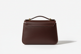 Vintage Mini Flap Bag in Espresso Mocha, back view
