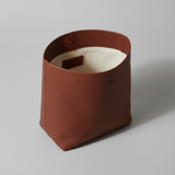 Scandinavian Mini Tote in Dark Cedar Chestnut – Interior View