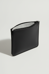 Elite Office Carry Pochette in Jetstone Black Refined Office Leather – Interior View