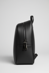 Metropolitan Fashion Backpack in Carbon Eclipse Black Refined Napa Leather – Side Angle