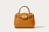 Luxury Mini Shoulder Bag in Warm Honey, front view