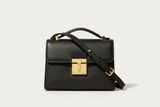 Classic City Shoulder Bag in Matte Black, front view