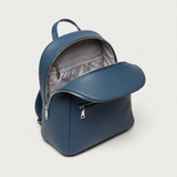 Premium Leather Women's Backpack - Frozen Ocean Blue Interior